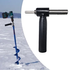 Ice Auger Drill Adapter for Setting up Ice Fishing Shelter Tent