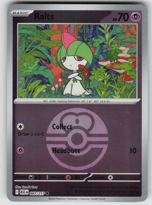 Ralts (Love Ball) 087/217 Common Ascended Heroes Pokemon Near Mint