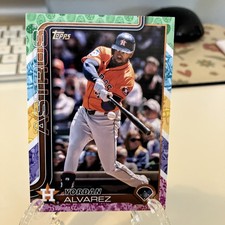 2025 Topps Holiday Yordan Alvarez Plus 10 RC Vets Stars SP
