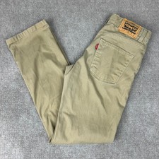 Levi's 511 Sueded Chino Pants Boys 14 27x29 Khaki Cotton Slim Fit Straight Leg