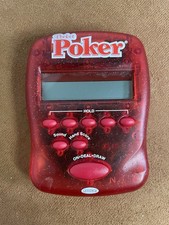 1997 Radica Pocket Poker Draw  Deuces Electronic Handheld Game - Tested WORKS