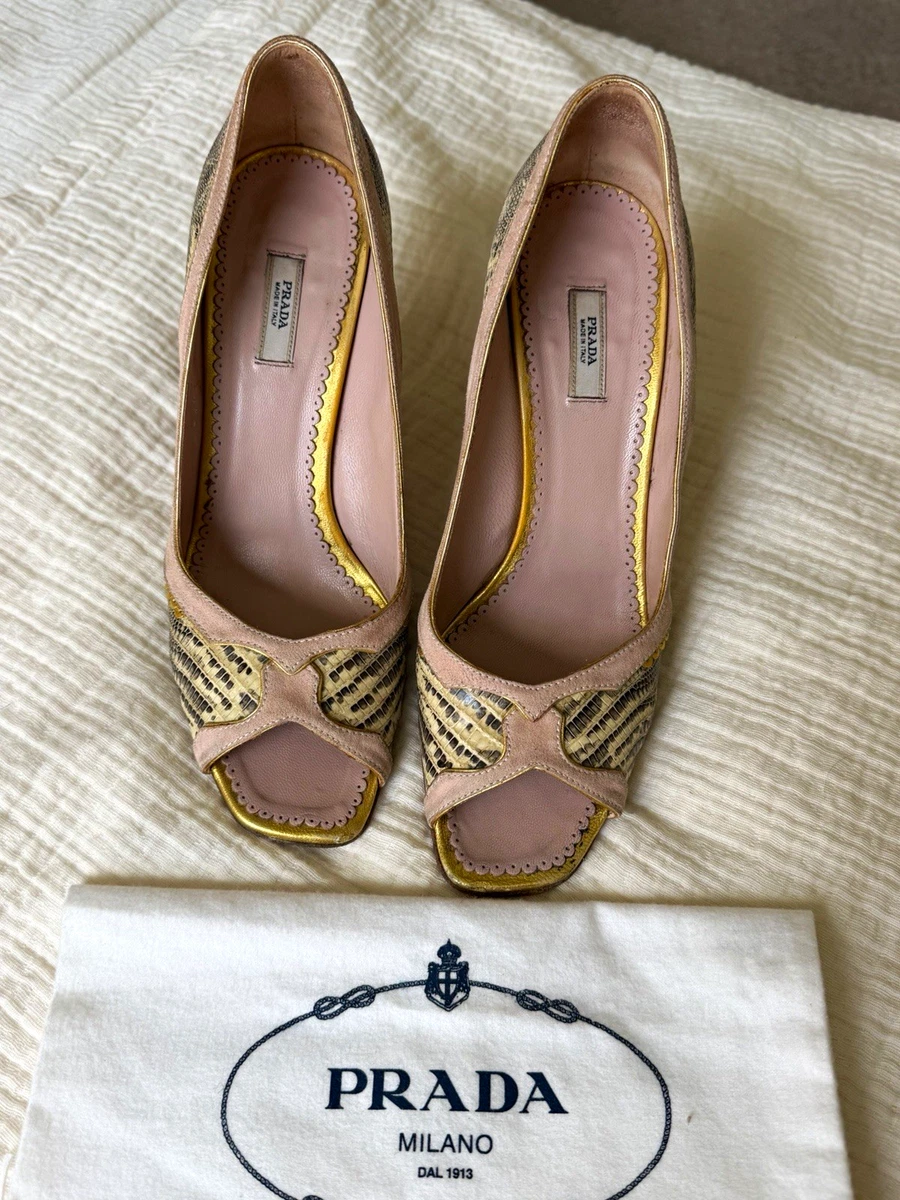 PRADA Gold Shoes for Women for sale | eBay