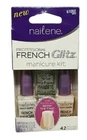 NAILENE Professional French Glitz Manicure Kit w/Glitter Top Coat +42 Tip Guides