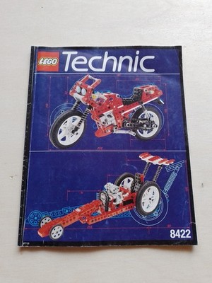 Lego Technic 8422, Motorrad oder Dragster, aus 1995 ,