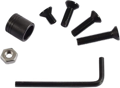 Quick Detach Swivels Stud Mount Base Adapter Kit with 4 Screws + 1 Nut + 1 Wrenc