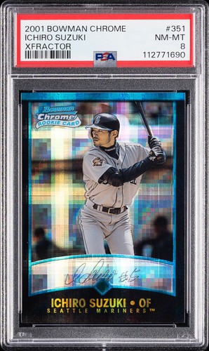 Ichiro Suzuki [Xfractor] #351 2001 Bowman Chrome card