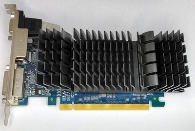 PCIe Grafikkarte Asus, nVidia GeForce GT 610, 2 GB DDR3, VGA DVI HDMI, gebraucht