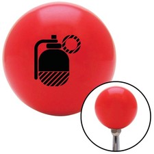 Black Grenade Red Shift Knob W M16x1.5 Insert Shifter Auto Manual Custom Brody
