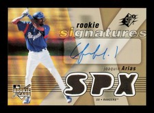 2007 SPx #125 Joaquin Arias AUTO Game-Used Jersey Texas Rangers