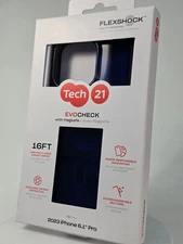 Lot of Tech21 EvoCheck MagSafe Cases for iPhone 15 Pro - Midnight Blue - New