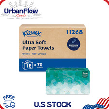 Ultra Soft Paper Hand Towels 18 Boxes of 70 Sheets, 1,260 Sheet Total 