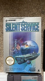 Silent Service Nintendo NES Game PAL A CIB UK Boxed with Manual Tested