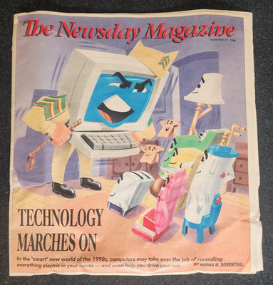 Newsday Magazine Nov 27 1988 Technology Marches On Smart Computer AI Cover