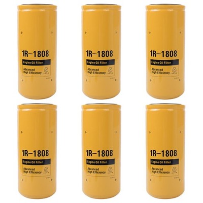 6X Engine Oil Filter 1R-1808 1R1808 For Caterpillar 3406 C15 Advanced Efficiency