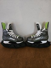 Bauer XLS Ice Hockey Skates Size 2.0 Junior Black White Lime Green