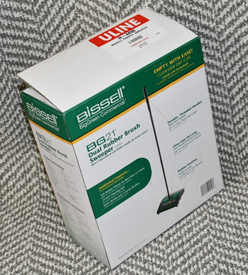 Bissell Commercial BG21 Carpet Sweeper, 44in.H, Dual Rubber Rotor - NEW