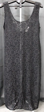 Vintage Val Mode Lingerie Black Lace Slip Dress