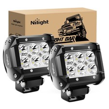 Nilight LED Pods 2Pcs 18W Spot Off Road Lights Driving Fog Work Lamps
