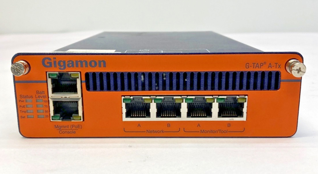 Gigamon G-TAP A-Tx “Always On” Network Tap Splitter, GTP-ATX00