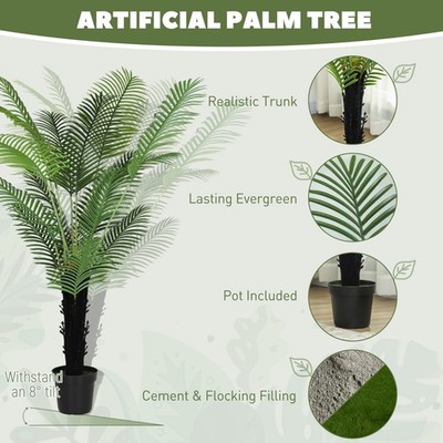 Premium Künstliche Areca Palme - Pflegefrei Grün Wohndeko