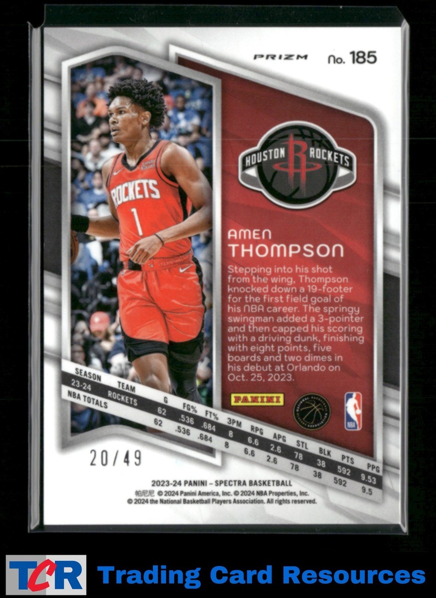 2023-24 Panini Spectra #185 Amen Thompson Astral #/49 | eBay