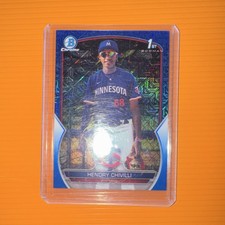 2023 Bowman Chrome Hendry Chivilli Blue Mojo Refractor /150 Rookie BCP-236 Twins