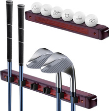 Wall Mounted Golf Club Display Rack 2 Pack Putter Wedge Holder Shelf