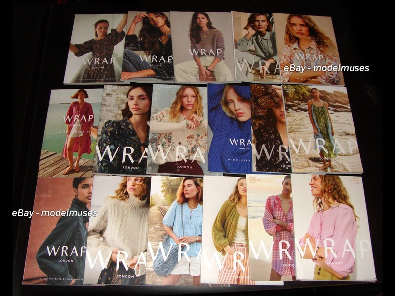 Lot of 17 - WRAP LONDON Back-Issue Women's Fashion CATALOGS 2023-2026