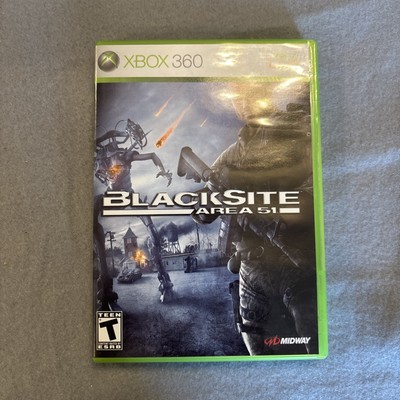 BlackSite: Area 51 (Microsoft Xbox 360, 2007) Video Game