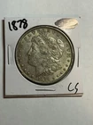 1878 7TF REV78 MORGAN SILVER DOLLAR AU NICE VARIETY