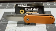 ElitEdge 10-B011OR Lightweight Mini EDC Knife/8CR13MoV/Orange G10 Elite Edge