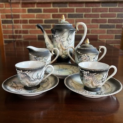 suginogigas コグ 15t 16t セット Teru-yyy Vintage 1950s Japanese Moriage Dragon Tea Set Picoware China Japan