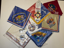 Boy Scouts National Scout Jamboree Neckerchief Lot 1977 1989 1993 1910-1985