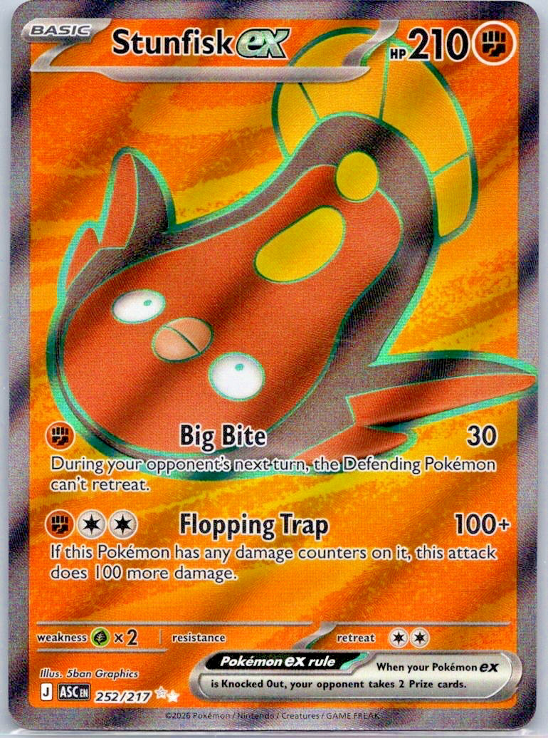 Pokémon TCG, Stunfisk Ex 252/217 - Ascended Heroes