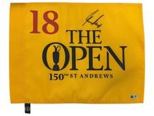 GARY PLAYER SIGNED GOLF 150TH OPEN PIN FLAG ST ANDREWS (ACG CERT AG17651)