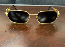VTG Gianni Versace 80s MOD. S81 Gold plated frame Hexagon Frame Sunglasses