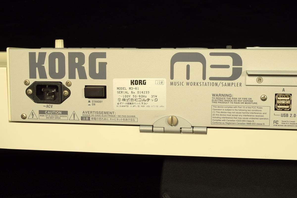 KORG M3 XPANDED-61 Workstation Synthesizer 61-Key V2.0.4 w/ Manual