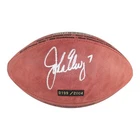 John Elway Signed Denver Broncos Hall Of Fame Official Football BAS 50987