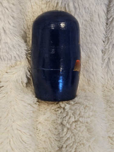 Vintage polnische verschachtelte Puppen - 5er Set - handbemalt - 5" groß - glänzende Oberfläche - Bild 8 von 17
