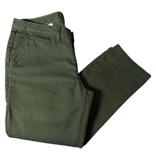 Taylor Stitch Civic Commuter Chino Green Size 33