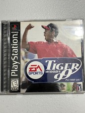 Tiger Woods 99 PGA Tour Golf PS1 PlayStation CIB Complete Manual Reg Card