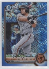 2022 Bowman Chrome Prospects Blue Shimmer Refractor 15/150 Diego Rincones 0q3r