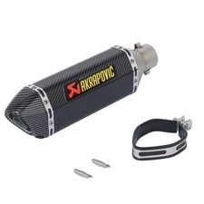 51mm Muffler Silencer Tail Pipe Db Killer Universal Exhaust Tip Carbon Fiber