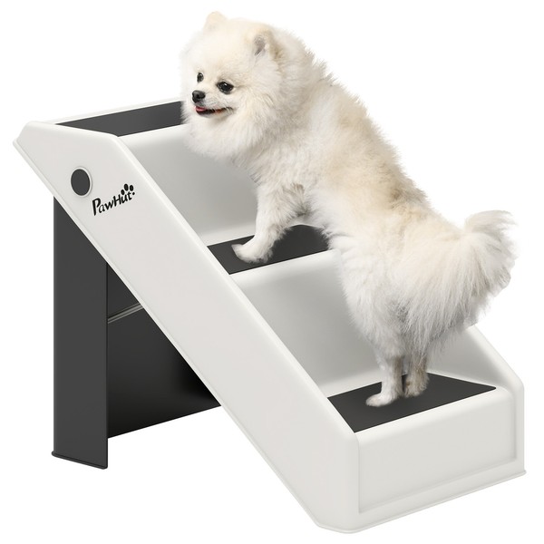 Hundetreppe 3 Stufen 36,5 Cm Hoch Haustiertreppe FüR Kleine Hunde Klappbar-image