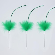 Interactive Cat Toys Replacement Feather Wand for P43 3 Pcs , Only Accessories