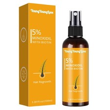 5 Minoxidil Spray with Biotin - Regrowth Treatment for Men Women, Promotes T...