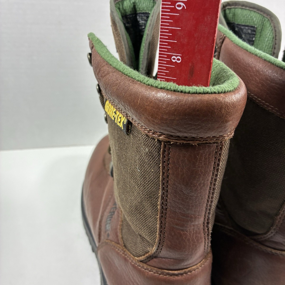 Wolverine Brown Leather GORE-TEX Work Boot with Green Lining Wolverine Men main image 4