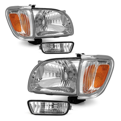 Adcarlights For 2001 2002 2003 2004 Toyota Tacoma Headlight Assembly 01 02 03