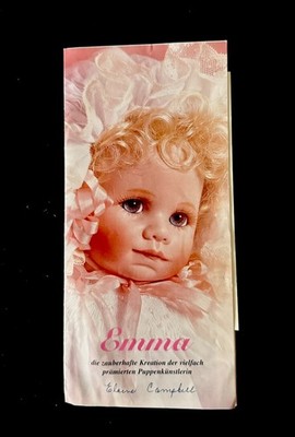 Hamilton Collection EMMA Elaine Campbell Zertifikat Dokumente Set OHNE Puppe