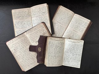 1862 1865 Handwritten Civil War Diaries Soldier & Steamboat Captain Jennings PA